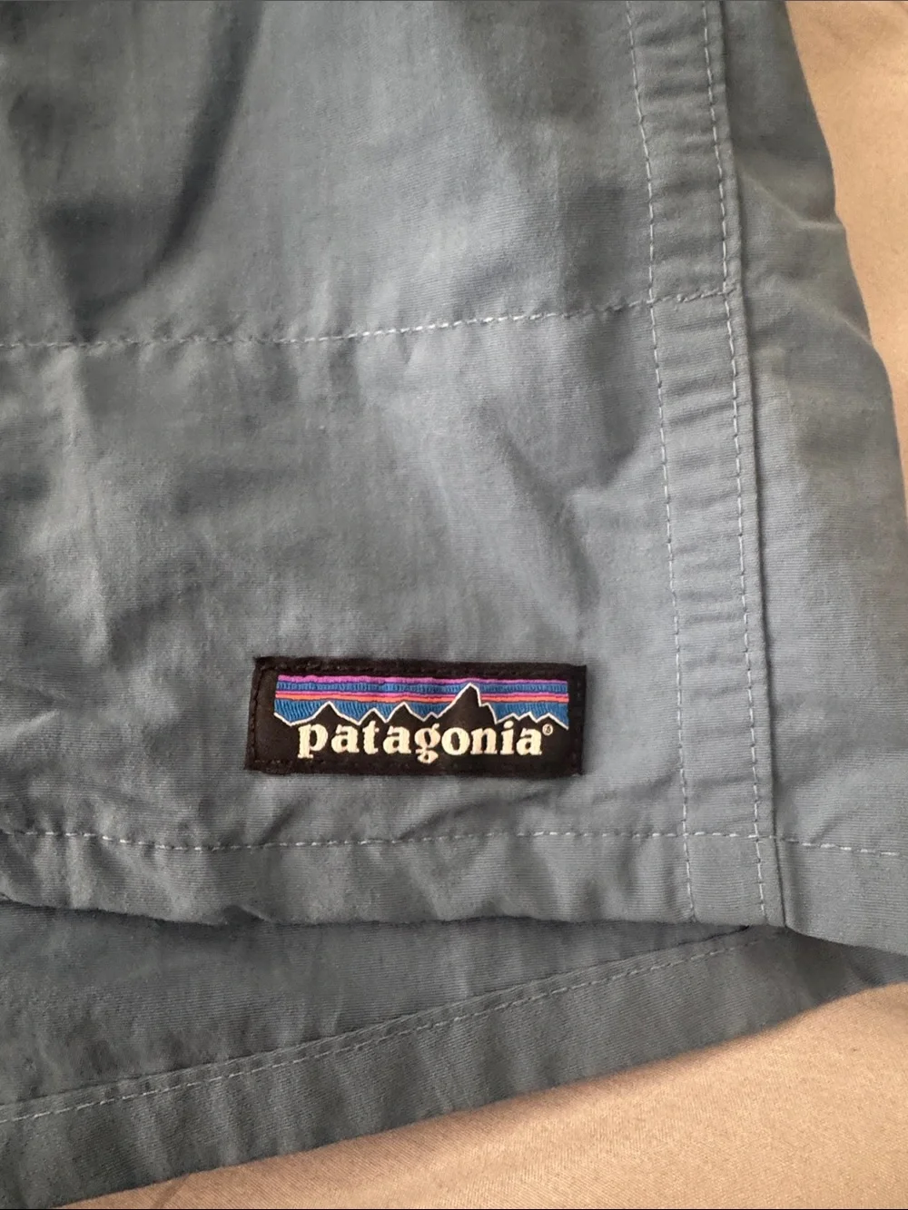 Patagonia Blue Men's Elastic Waist Swim Shorts